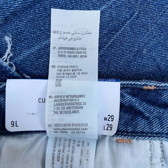 Hollister Curvy High Rise Mom Jeans size 9 two-tone - Picture 9 of 11